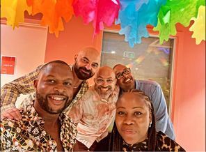 A moment from the Black Boy Joy Club